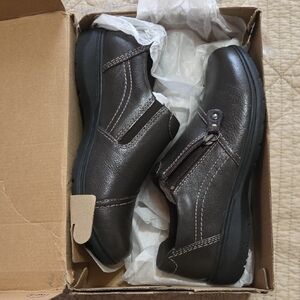 Clarks, Carleigh Ray, Dk Brown Leather Shoes